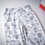 Bape Space Camo Shark Joggers White