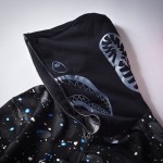 Bape Space Camo Shark Full Zip Hoodies Black