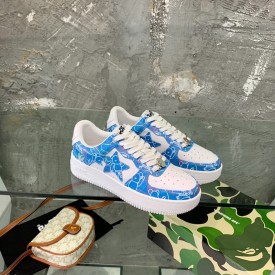 A Bathing Ape Bape Sta Low Sneakers Blue