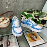 A Bathing Ape Bape Sta Low Sneakers Blue