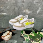 A Bathing Ape Bape Sta Low Sneakers Brown