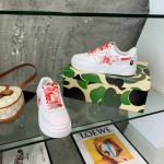 A Bathing Ape Bape Sta Low Sneakers white / Pink