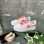 A Bathing Ape Bape Sta Low Sneakers white / Pink