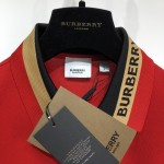 BBR Logo Detail Cotton Pique Polo Shirt Red