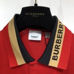 BBR Logo Detail Cotton Pique Polo Shirt Red