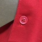 BBR Logo Detail Cotton Pique Polo Shirt Red