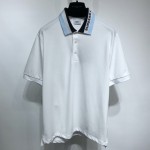 BBR Logo Detail Cotton Pique Polo Shirt White