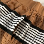 BBR Stripe Print Nylon Shorts Brown