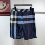 BUR Check Drawcord Swim Shorts Blue