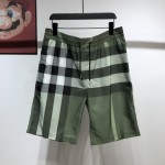 BUR Check Drawcord Swim Shorts Green