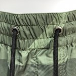 BUR Check Drawcord Swim Shorts Green