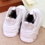 BUR Vintage Check Cotton and Nubuck Arthur Sneakers White