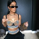 BUR Logo Tape Vintage Check Bikini