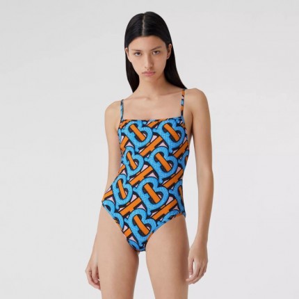 BUR Monogram Print Swimsuit