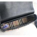 BUR Leather and Vintage Check Note Crossbody Bag