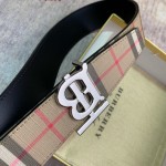 BUR Reversible Monogram Motif Vintage Check Belt