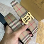 BUR Reversible Monogram Motif Vintage Check Belt