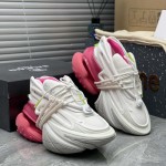 Balmain Unicorn trainers in neoprene and leather Rose