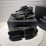 Balmain Neoprene and leather Unicorn low-top sneakers Monogram Print