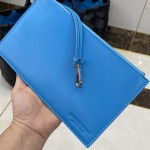 B V Tote in Intrecciato Nappa Leather Black / Blue