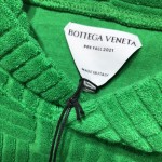 B V Intrecciato Cotton Hoodies Green