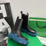 B V Tire Chelsea Boot Black / Amalfi Blue