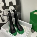 B V Tire Chelsea Boot Black / Green