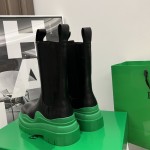 B V Tire Chelsea Boot Black / Green