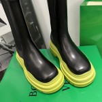 B V Tire Chelsea Boot Black / Lemon