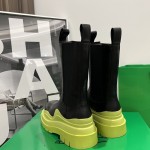 B V Tire Chelsea Boot Black / Lemon