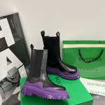 B V Tire Chelsea Boot Black / Purple