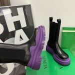 B V Tire Chelsea Boot Black / Purple