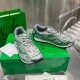 Replica Bottega Veneta Orbit Sneaker Lightweight Technical Fabric and Mesh Green