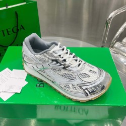 Replica Bottega Veneta Orbit Sneaker Lightweight Technical Fabric and Mesh Silver