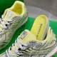 Replica Bottega Veneta Orbit Sneaker Lightweight Technical Fabric Yellow / Silver