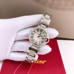 Ballon Bleu de Cartier watch 33mm Steel with Diamond women watch