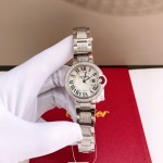 Ballon Bleu de Cartier watch 33mm Steel with Diamond women watch