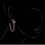 Cartier juste un clou earrings rose gold with diamonds