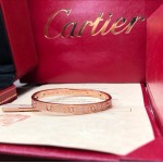 Cartier love bracelet rose gold with diamonds