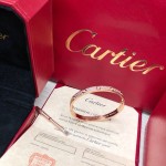 Cartier love bracelet rose gold with diamonds