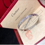 Cartier love bracelet white gold with diamonds