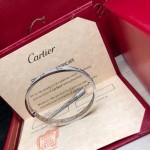 Cartier love bracelet white gold with diamonds