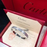 Cartier love bracelet white gold with diamonds