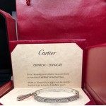 Cartier love bracelet white gold with diamonds