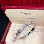 Cartier love bracelet white gold with diamonds