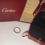 Cartier love ring rose gold with diamonds