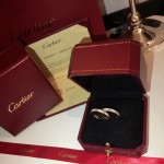 Cartier love ring rose gold with diamonds