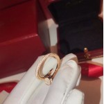 Cartier nail ring rose gold with diamonds