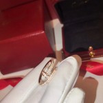 Cartier nail ring rose gold with diamonds