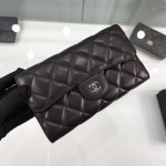 CC Lambskin Leather Classic Wallet Black